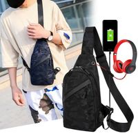 Men's Basic Classic Style Solid Color Polyester Waist Bags main image 1