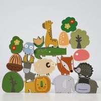 Building Toys Toddler(3-6years) Animal Wood Toys main image 4