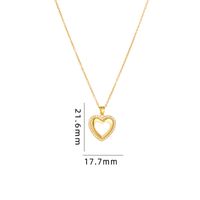 Simple Style Cartoon Character Heart Shape Bow Knot Copper Inlay Zircon Pendant Necklace sku image 25