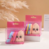 Cute Solid Color Hydrophilic Polyurethane Makeup Sponge 1 Set main image 4