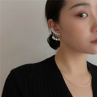 1 Pair Classic Style Geometric Inlay Alloy Artificial Gemstones Drop Earrings main image 1