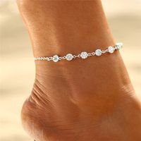 Basic Solid Color Alloy Plating Women's Anklet main image 1