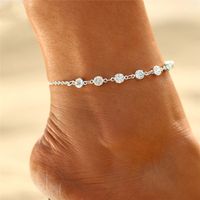 Basic Solid Color Alloy Plating Women's Anklet main image 6