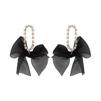 1 Pair Sweet Bow Knot Plating Alloy Drop Earrings main image 4