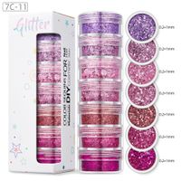 Shiny Colorful Sequin Nail Decoration Accessories 1 Set sku image 10