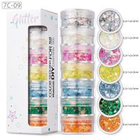 Shiny Colorful Sequin Nail Decoration Accessories 1 Set sku image 8