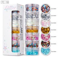 Shiny Colorful Sequin Nail Decoration Accessories 1 Set sku image 17