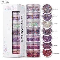 Shiny Colorful Sequin Nail Decoration Accessories 1 Set sku image 25