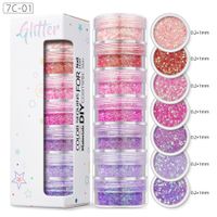 Shiny Colorful Sequin Nail Decoration Accessories 1 Set sku image 1