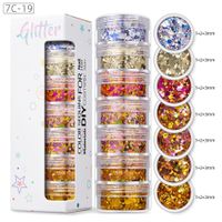 Shiny Colorful Sequin Nail Decoration Accessories 1 Set sku image 18