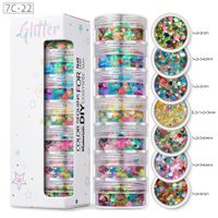 Shiny Colorful Sequin Nail Decoration Accessories 1 Set sku image 21