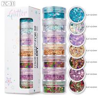 Shiny Colorful Sequin Nail Decoration Accessories 1 Set sku image 30
