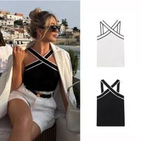 Women's Vest Tank Tops Backless Streetwear Solid Color main image 1