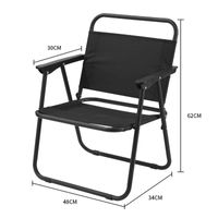 Mode Solide Couleur En Plein Air Ultra-léger Pliable Portable Chaise De Camping sku image 8