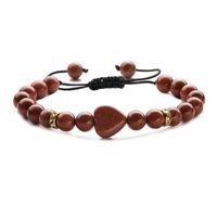 Ethnic Style Heart Shape Natural Stone Beaded Bracelets sku image 7