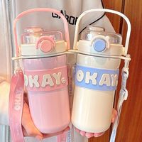 Casual Letter Stainless Steel Water Bottles main image 1