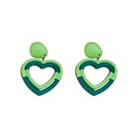 1 Pair Modern Style Heart Shape Plating Alloy Drop Earrings main image 4