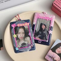 Women's Star Denim Pattern Pvc Card Holders main image 3