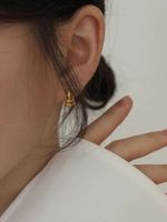 1 Pair Ig Style Spiral Stripe Plating Sterling Silver Earrings main image 4