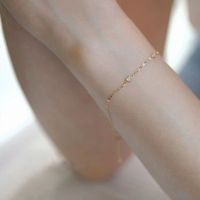 Simple Style Heart Shape Sterling Silver Plating Inlay Zircon 14k Gold Plated Bracelets main image 4