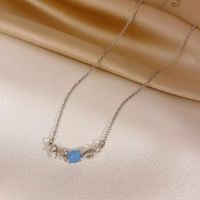 Style Moderne Coquille Acier Au Titane Zircon Collier En Masse sku image 1