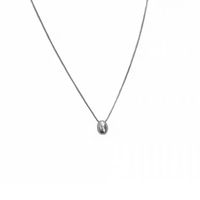Ig-stil Dame Wassertropfen Sterling Silber Überzug Halskette main image 2