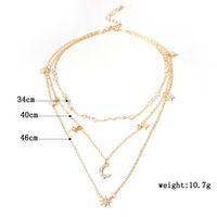 Modern Style Star Alloy Plating Inlay Artificial Gemstones Women's Necklace main image 5