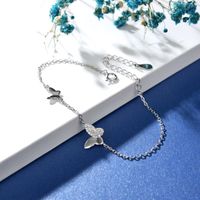 Japanischer Stil Schmetterling Sterling Silber Inlay Zirkon Armbänder main image 1