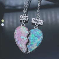 Sweet Heart Shape Alloy Plating Women's Pendant Necklace main image 6