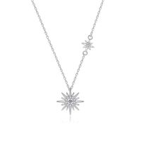 Streetwear Star Sterling Silver Plating Inlay Moissanite Pendant Necklace main image 5