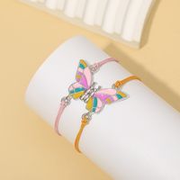 Cute Butterfly Alloy Rope Enamel Kid's Bracelets main image 5