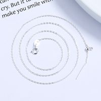 Simple Style Solid Color Sterling Silver Plating Necklace main image 2