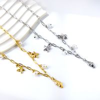 Simple Style Solid Color Stainless Steel Titanium Steel Plating Gold Plated Pendant Necklace main image 1