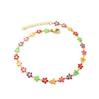 Simple Style Flower Stainless Steel Women's Anklet sku image 5