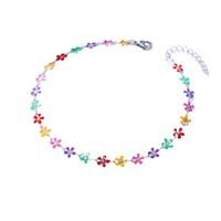 Simple Style Flower Stainless Steel Women's Anklet main image 3