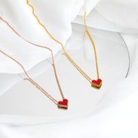 Retro Heart Shape Titanium Steel Plating Pendant Necklace main image 1