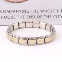 Classic Style Heart Shape Stainless Steel Bangle main image 5