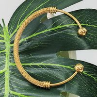 304 Stainless Steel 18K Gold Plated Retro Simple Style Plating Geometric Solid Color Bracelets Earrings Necklace main image 3