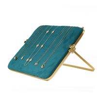 Simple Style Commute Solid Color Flannel Jewelry Rack sku image 4