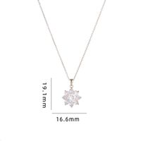 Simple Style Cartoon Character Heart Shape Bow Knot Copper Inlay Zircon Pendant Necklace sku image 27