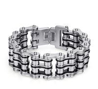 Hip-hop Geometric Titanium Steel Polishing Men's Bracelets sku image 1