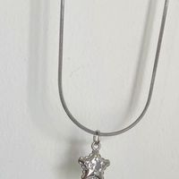 Novelty Star Titanium Steel Pendant Necklace In Bulk main image 3