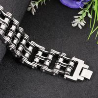 Hip-hop Geometric Titanium Steel Polishing Men's Bracelets main image 6