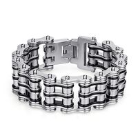 Hip-hop Geometric Titanium Steel Polishing Men's Bracelets main image 5