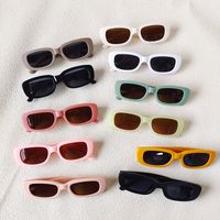 Vacation Simple Style Geometric Pc Resin Oval Frame Full Frame Kids Sunglasses main image 1