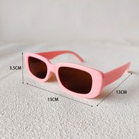 Vacation Simple Style Geometric Pc Resin Oval Frame Full Frame Kids Sunglasses main image 2