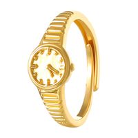 Luxurious Solid Color Copper 14k Gold Plated Silver Plated Rings In Bulk sku image 2