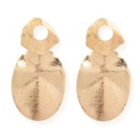 Retro Exaggerated Irregular Oval Metal Patchwork Women's Earrings main image 1