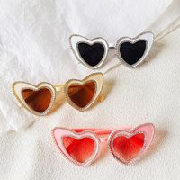 Ig Style Sweet Artistic Heart Shape Pc Resin Special-shaped Mirror Full Frame Glasses main image 3