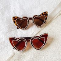 Ig Style Sweet Artistic Heart Shape Pc Resin Special-shaped Mirror Full Frame Glasses main image 1